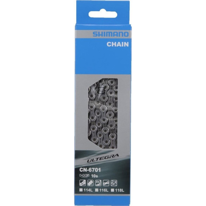 Цепь SHIMANO ULTEGRA, 6701, 10СК, 118 ЗВ., АМП.ПИН (1ШТ) ICN6701118