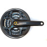 Система SHIMANO ALTUS, M311, 170мм, квадрат, 48/38/28T, черный EFCM311C888XL