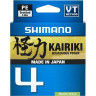 Леска плетёная SHIMANO KAIRIKI 4 PE 150 м зеленая 0,13 мм 7,4 кг LDM54TE1013015G
