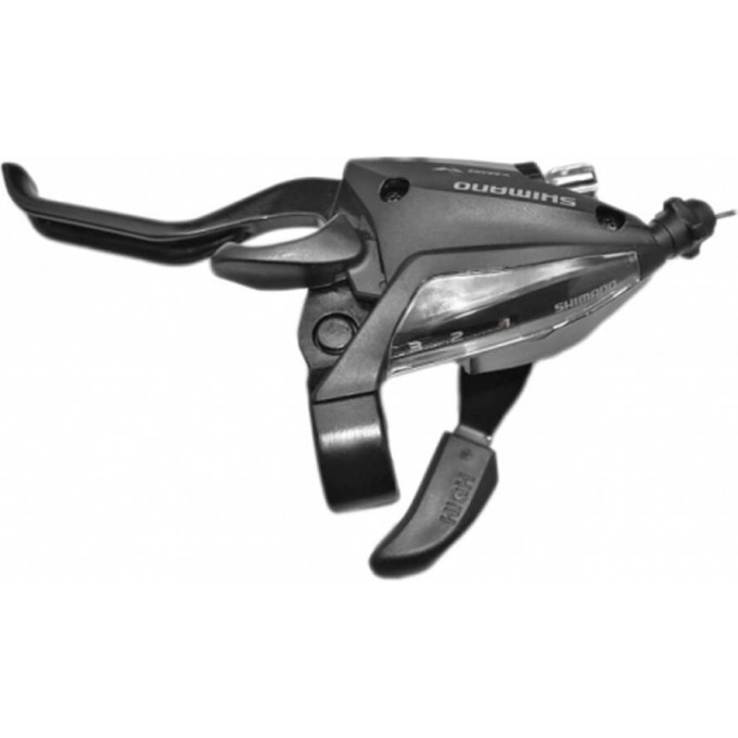 Шифтер тормозная ручка SHIMANO TOURNEY, EF500, левый, 3 скорости, трос, черный ESTEF5002LSBL