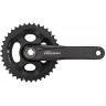 Система SHIMANO DEORE, M6000-2, 170 мм, интегрированный вал, 10 скоростей, 38/28T без каретки, черный EFCM6000CX88X